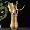 Brass Tea Ceremony Tools Set Six Gentlemen Gongfu Brewing Chinese Style Accessories