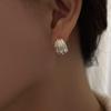 my omelet [92.5 silver]grand shell earrings
