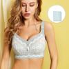 Non-padded Wireless Womens Full Coverage Lace Minimizer Bra Plus Size Adjustable Underwear 75 80 85 90 95 100 105 B C D E F