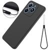 For Realme C61 4G Case Liquid Silicone Shockproof Phone Cover with Hand Strap