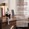 Small Footprint for Shelf Placement Resin Reading Person Bookshelf Ornament