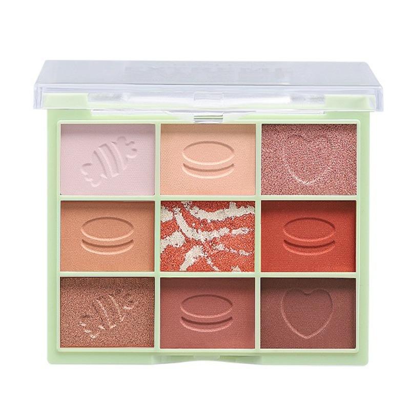 9 цветов матовые блестящие тени для век палитра теней для век Diamond Shimmer телесный блестящий макияж