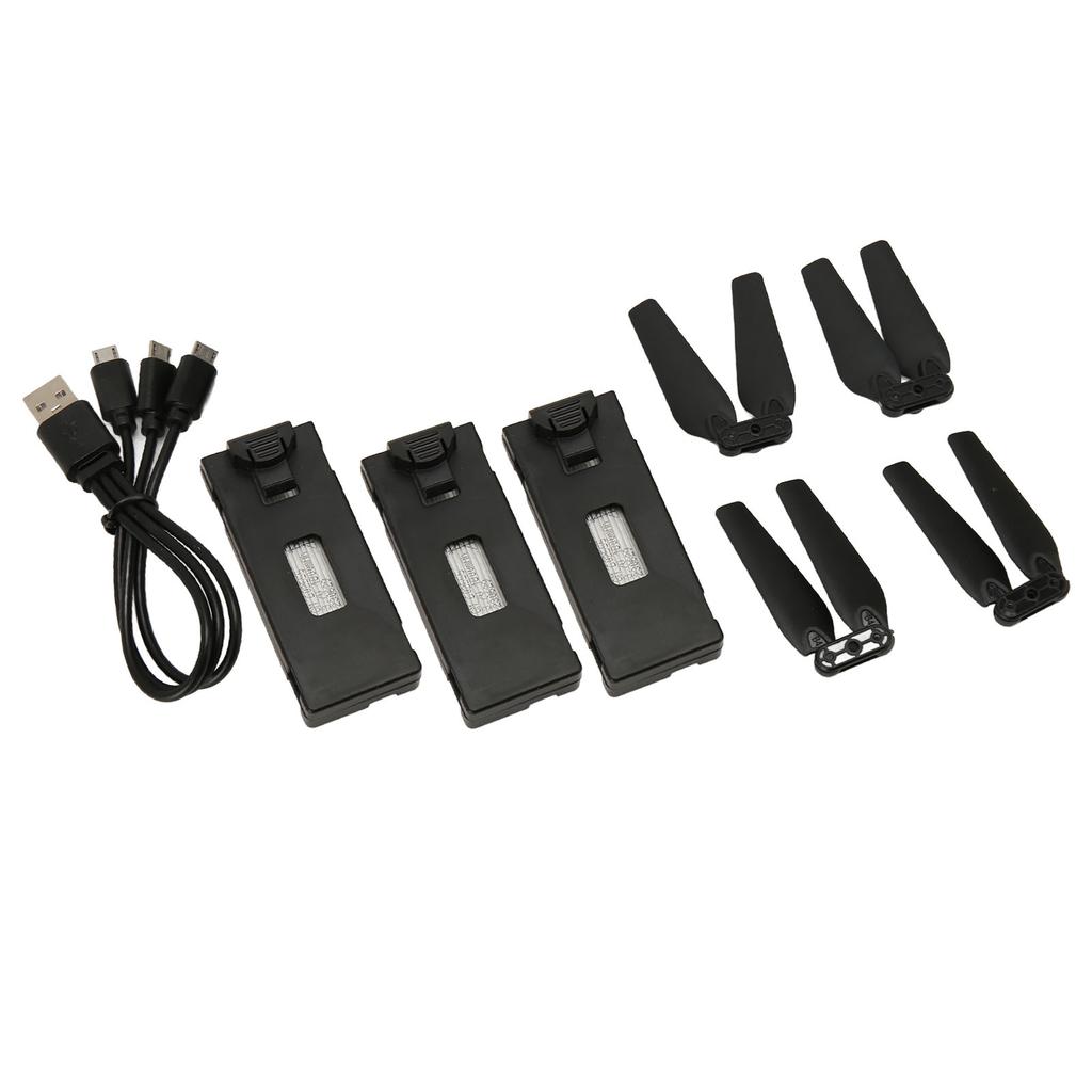 3 шт. 3,7 В 1800 мАч Аккумулятор для дрона Подключи и играй Аккумулятор для RC БПЛА с лопастями пропеллеров для E88 E88PRO E525 E99 E99PRO P1 K3