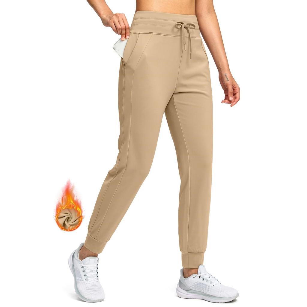 Женские эластичные брюки с высокой талией, повседневные активные брюки с широкими штанинами и длинными брюками, брюки с карманами