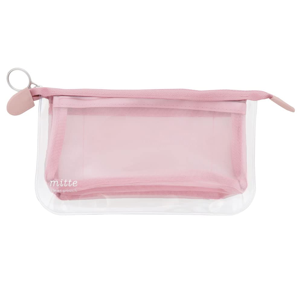 Sunstar Stationery Mitte Pencil Case Mesh Flat Smoky Pink S2319136