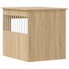Furniture Style Dog Crate in Sonoma Oak 64.5 x 80 x 71 cm Particleboard