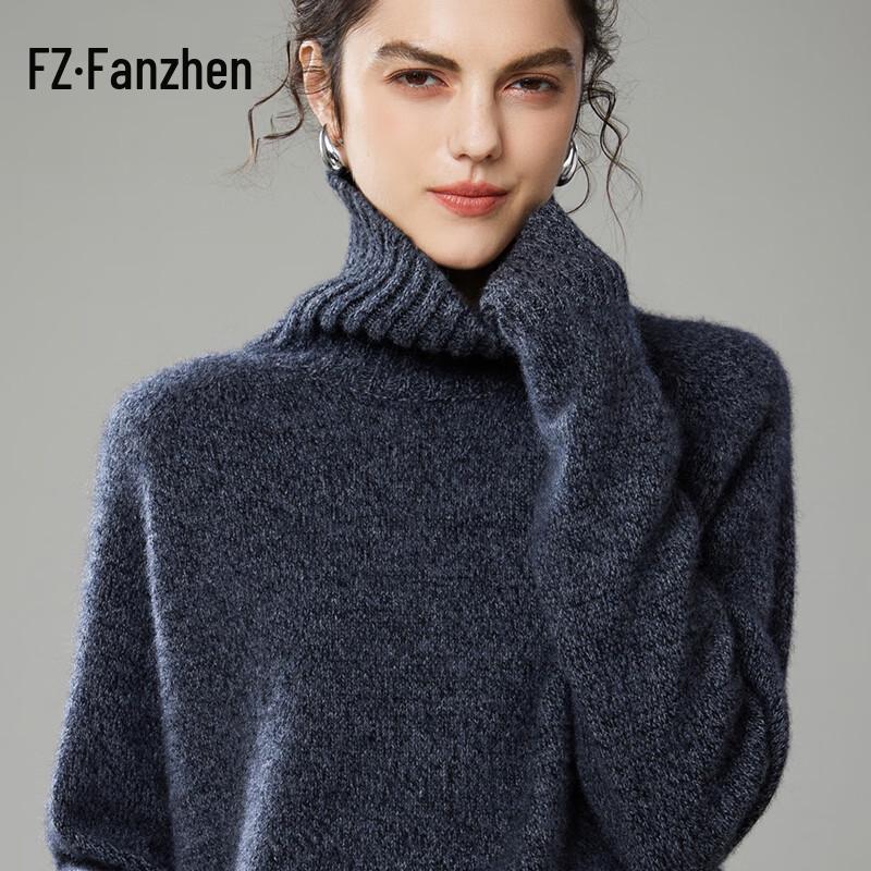 Женский утолщенный кашемировый свитер с высоким воротником Fanzhen
