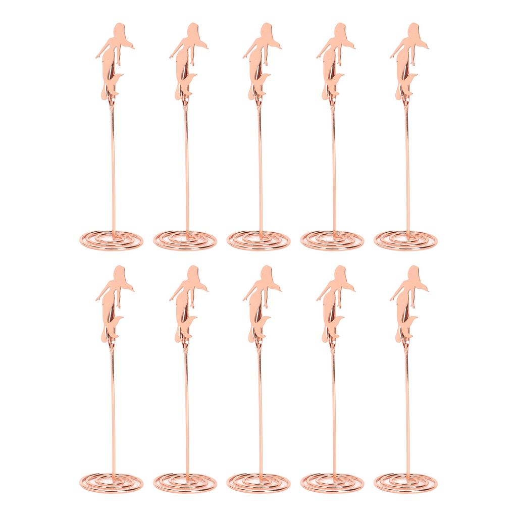 10 шт. держатель для номера стола спиральное основание в форме русалки держатель для имени свадебного стола зажимы для фото