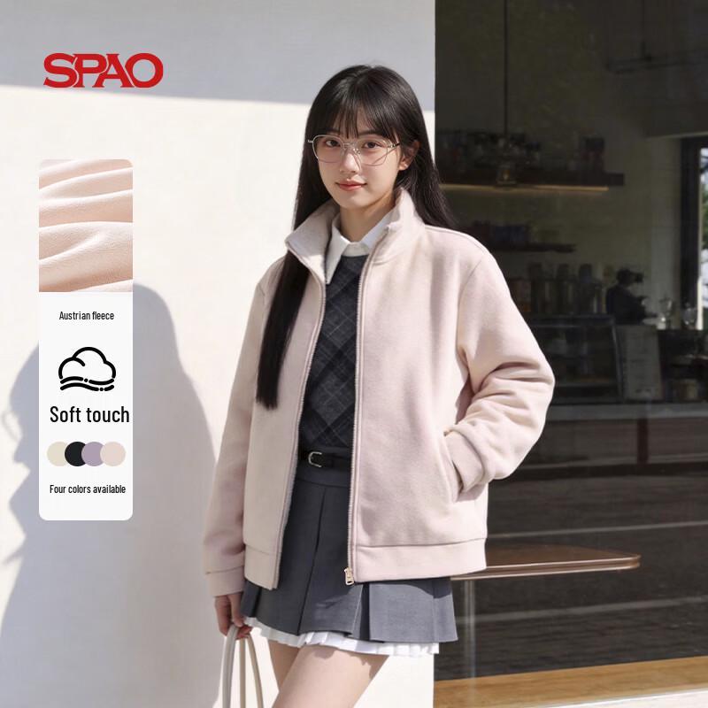 Двусторонняя флисовая куртка SPAO в корейском стиле