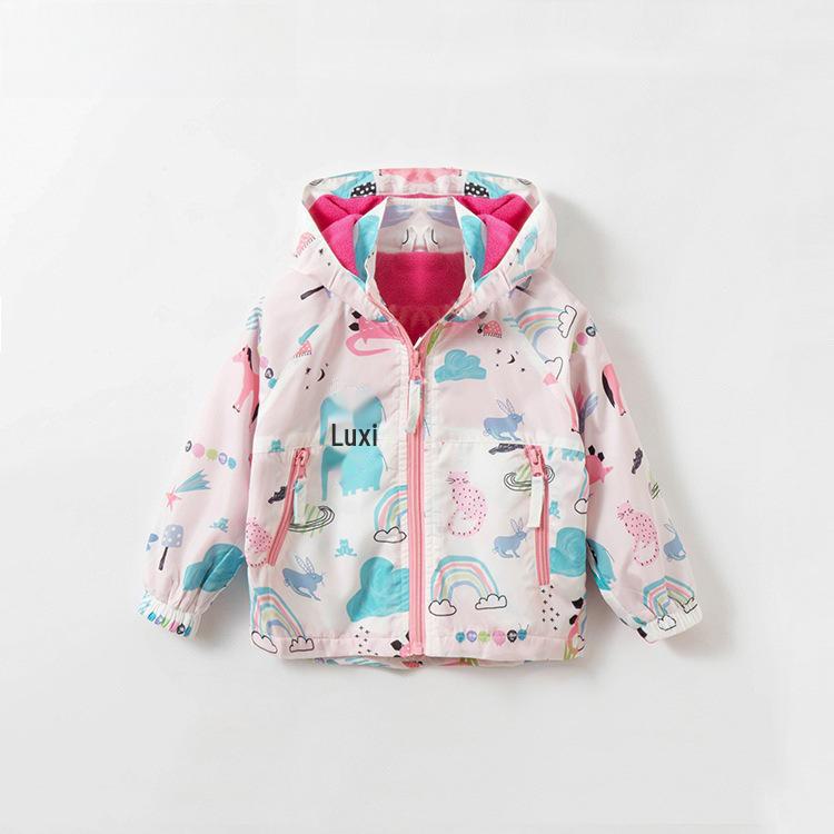 Ветровка с капюшоном для девочек Malwee - теплая куртка на осень/зиму