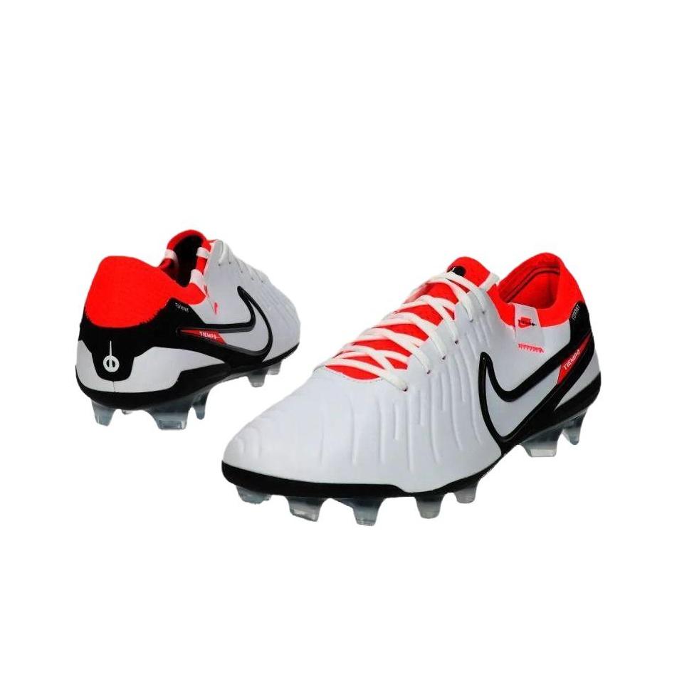 Nike Tiempo Legend 10 Elite Универсальные Удобные Футбольные Бутсы Мужские Футбольные Бутсы Белые Черные Красные FN7276-100