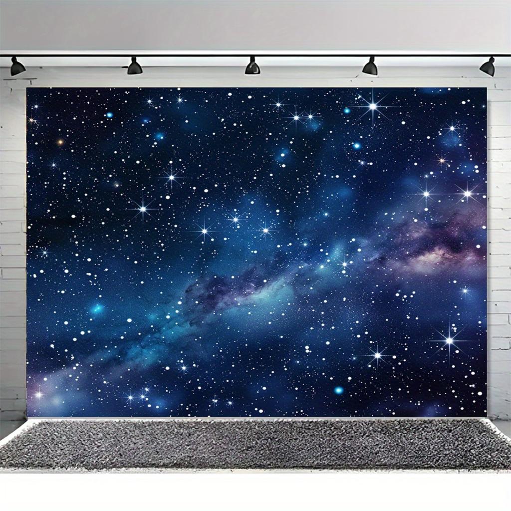 Starry Sky Design banner, specially created for the galaxy theme - suitable for polyester decorations for space-themed parties