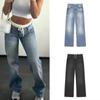 Джинсовые брюки женские повседневные джинсы с кружевом в стиле пэчворк модные уличные свободные повседневные джинсы с высокой талией прямые широкие джинсы