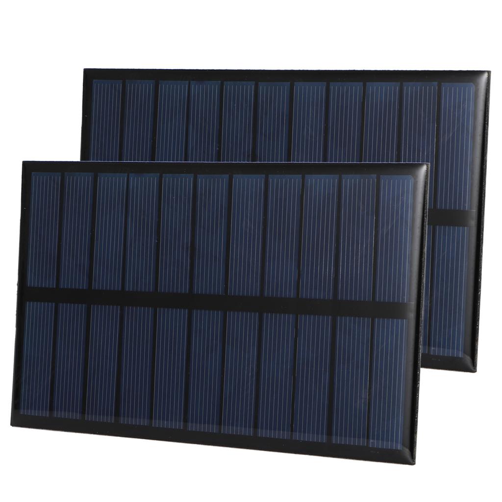 2 шт. Мини поликристаллическая солнечная панель DIY зарядное устройство для аккумулятора Панель зарядного устройства на солнечной энергии 1,6 Вт 5,5 В