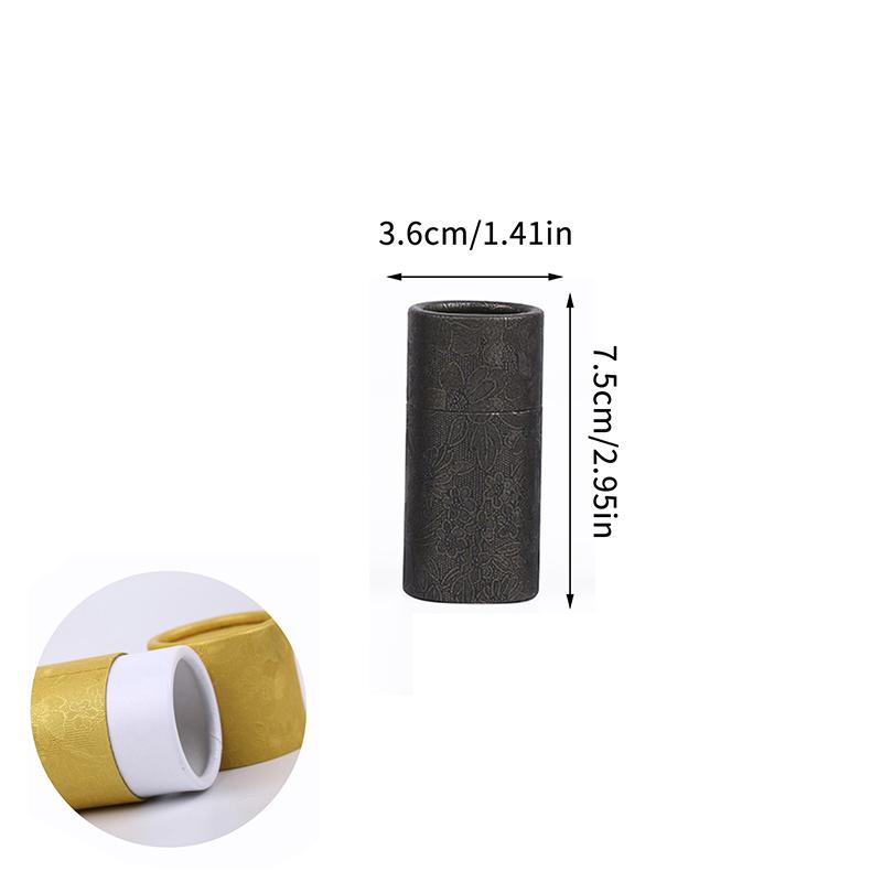 Kraft Paper Tube Jar 10ml 20ml 30ml Cylinder for Essential Oil Bottle Secure Packaging Box for Travel and Gift Wrapping