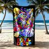 Digital Circus Beach Towel Soft Durable Quickdry Comfortable Lightweight Suitable For Swimming Gym Camping Yoga Vacation