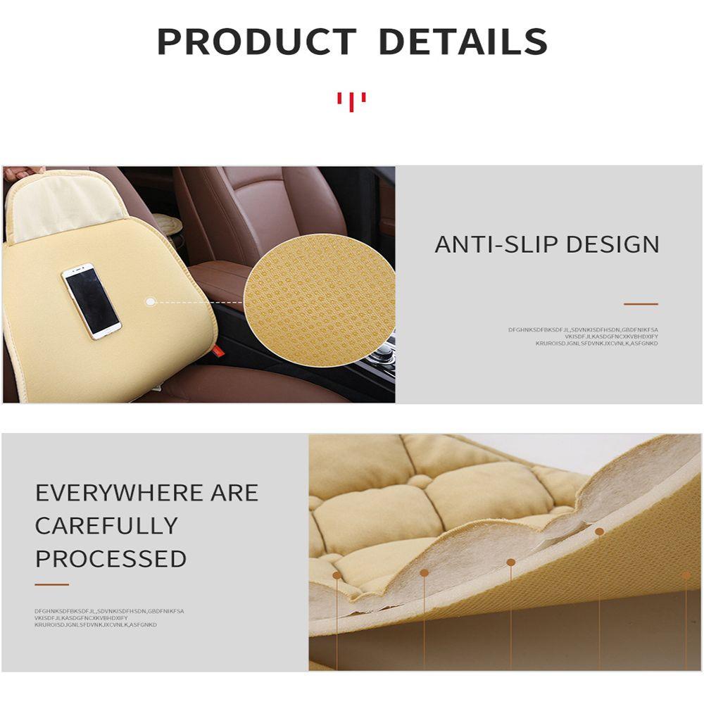 Pad For Car Interior Accessories Wool Plush Car Seat Cover Cushion Anti-slip Auto Protector