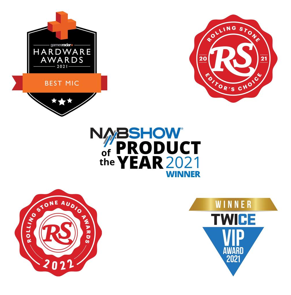 Shure MV7 USB Podcast Microphone for Live Streaming Headphone All Metal Dynamic TeamSpeak Certified Black Podcasting, Recording, & Gaming, Built-In