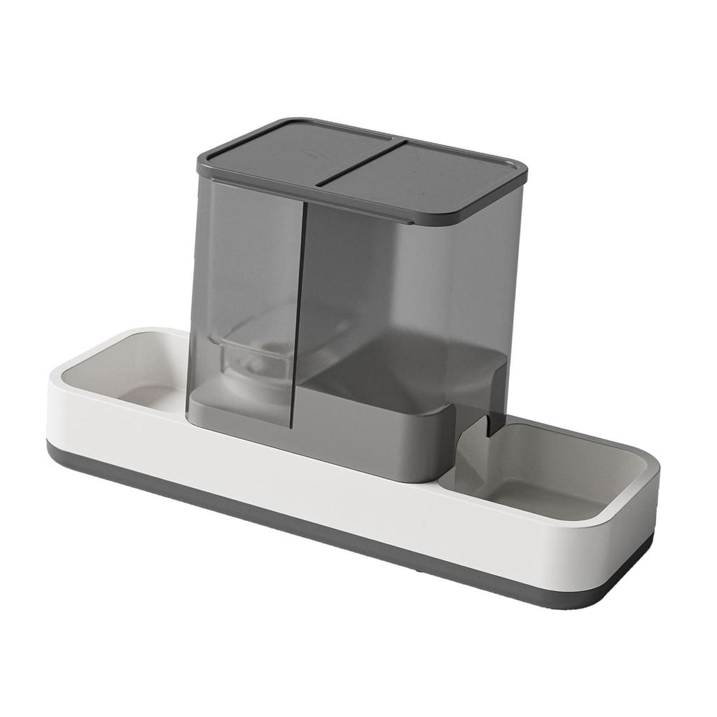 Food and Water Dispenser Set, Gravity Pet Food Feeder, Feeding Drinking