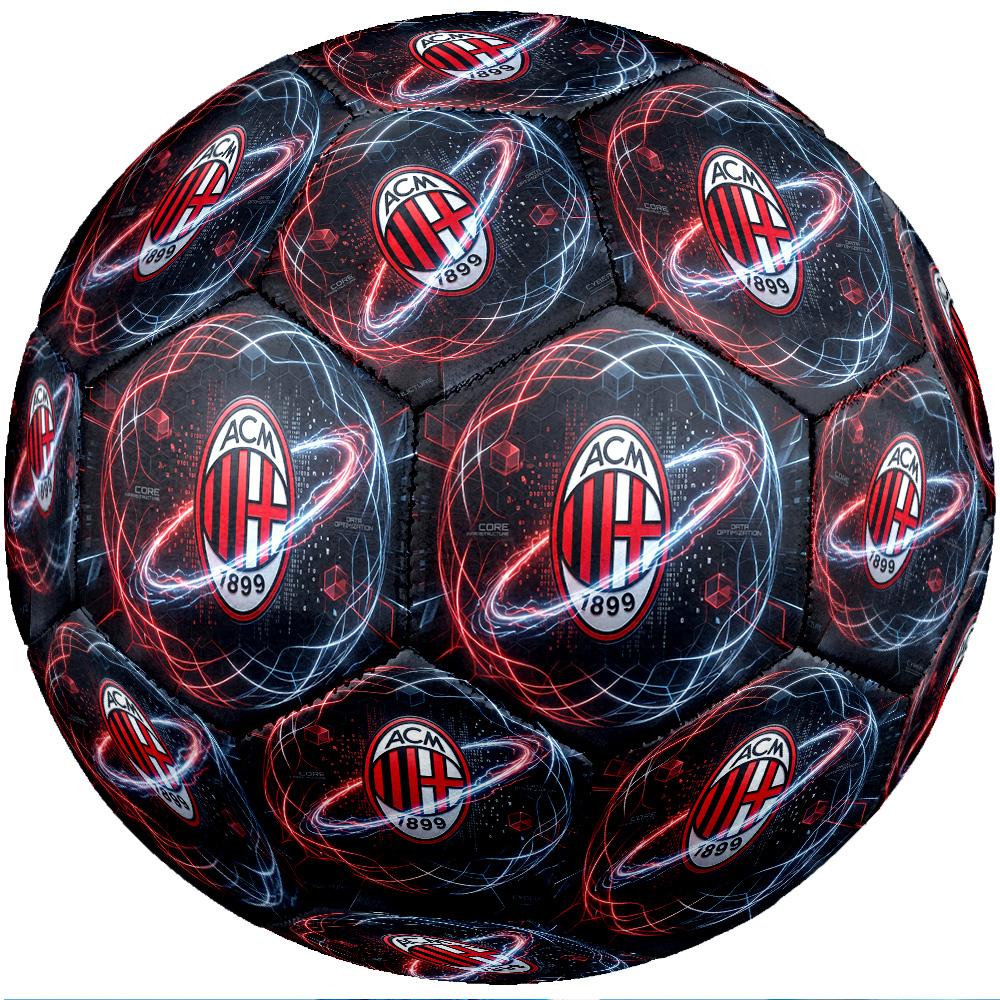 Футбольный мяч в тематике AC Milan, размер 5. Мягкий на ощупь, профессиональный тренировочный мяч для занятий спортом на открытом воздухе.