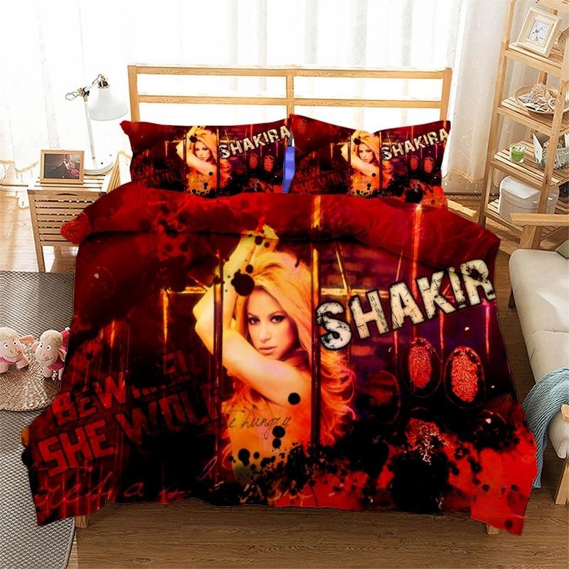 Постельное белье Shakira Изысканный комплект постельных принадлежностей Пододеяльник Комплект с одеялом Комплект постельного белья Роскошный Подарок на День Рождения Домашний текстиль