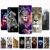 Silicone Case For Samsung Galaxy A50 A10 A30 A30S A50S A40 A70 A 50 2019 Phone Bumper Wolf Tiger Lion Leopard Bear