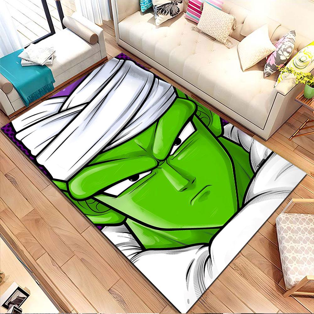 Green Warrior with Turban Iconic Look Patterned carpet, non slip mat suitable for living room and bedroom sofas