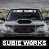 SUBIE WORKS Автомобильная JDM наклейка Для Subaru BRZ Impreza Crosstrek Forester WRX STI Turbo Лобовое стекло Виниловая пленка Наклейки Автоаксессуары