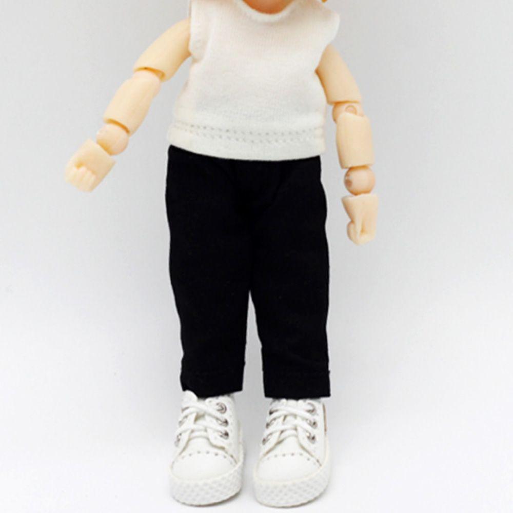 Fashion Casual Wears 1/11 1/12 Dolls Trousers Doll Leather Pants Denim Jeans Clothes Accessories