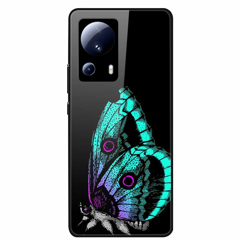 For Xiaomi 13 Lite 5G Case Tempered Glass Hard PC Back Cover For Xiaomi 13 Lite 2023 Phone Cases Mi 13Lite Silicone Bumper Capas