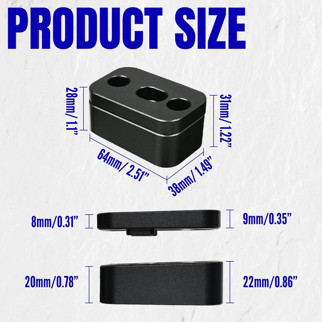 1Pair Front Raise For Ford Bronco 2-door and 4-door 2021+