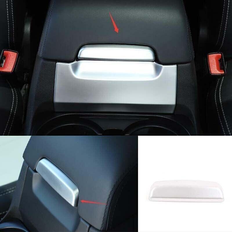 1PC Console Armrest Box Switch Cover Silver For Land Rover Discovery 4 10-2016