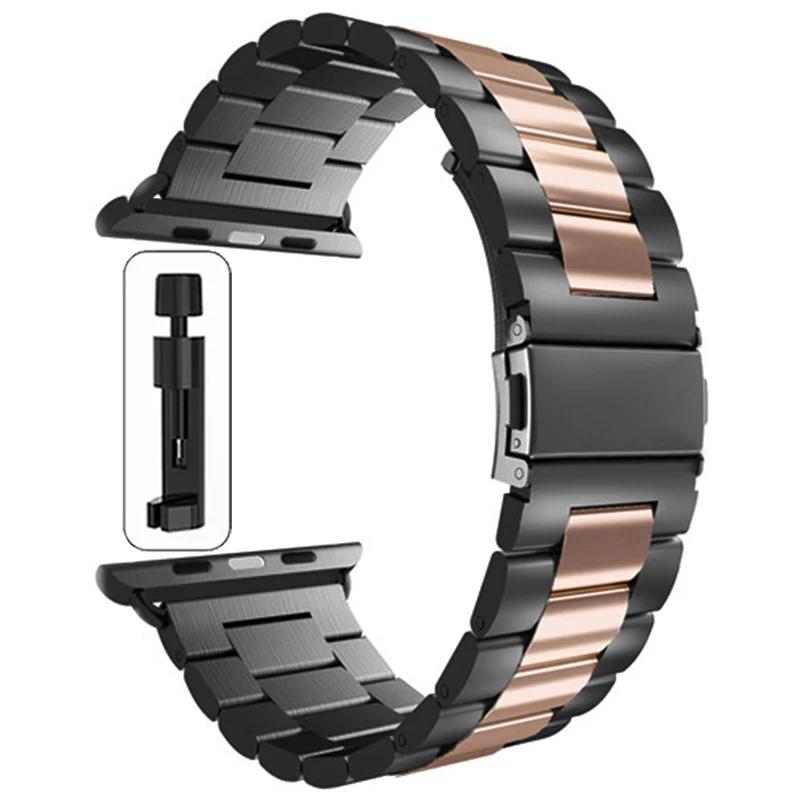 Stainless Steel Strap For Apple Watch Ultra 2 49mm 45mm 41mm 40mm 44mm 46mm Watch Strap Metal Bracelet For iWatch 10 9 8 7 6 5 4