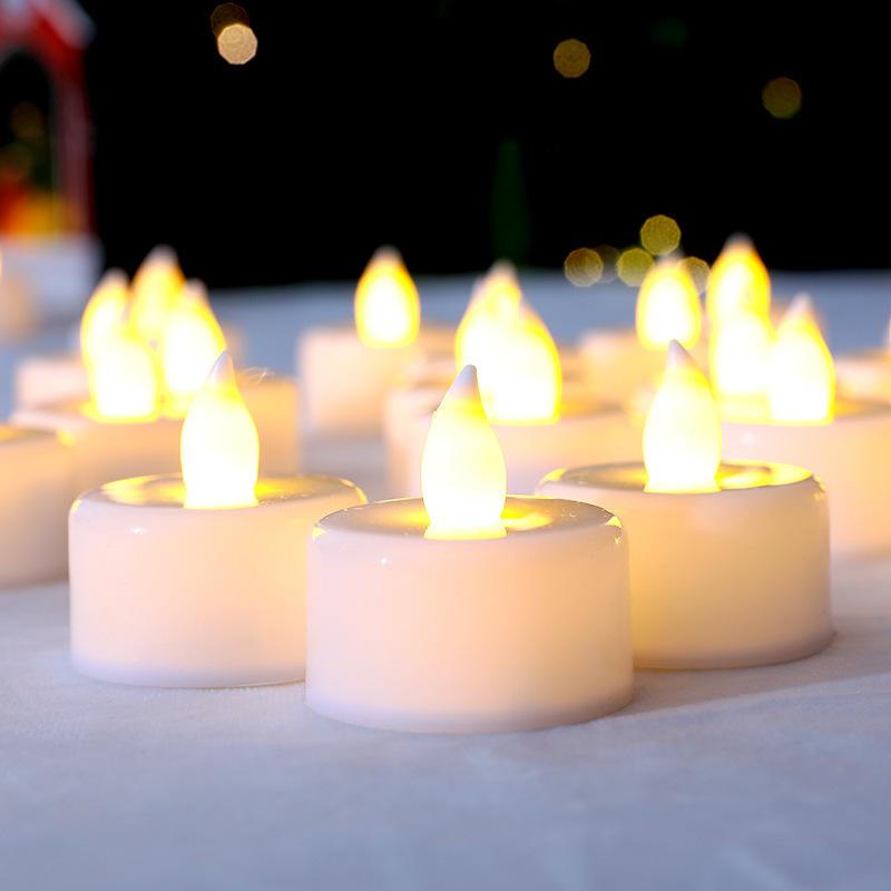 2pcs Electronic Candle Home Warm Light
