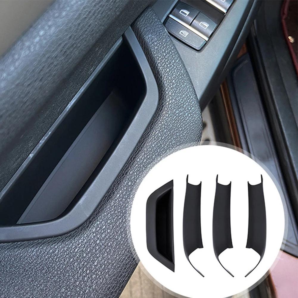 Carbon Fiber Car Interior Door Handle Panel Pull Cover LHD Black For BMW X3 X4 F25 F26 2010 2011 2012 2013 2014 2015 2016 2017