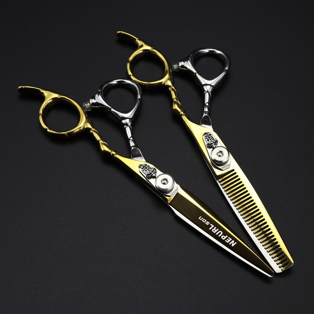 Королевские Ножницы, Золотые 6.0 Ножницы для Волос Nipson Sword, Ножницы для Волос, Зубчатые Ножницы, Тонкие Ножницы