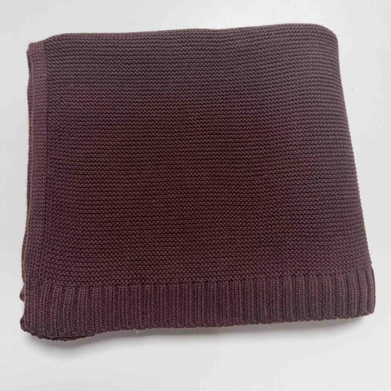 Soft Cotton Knit Baby Stroller Blanket Swaddle Wrap Nap Toddler Sofa Use