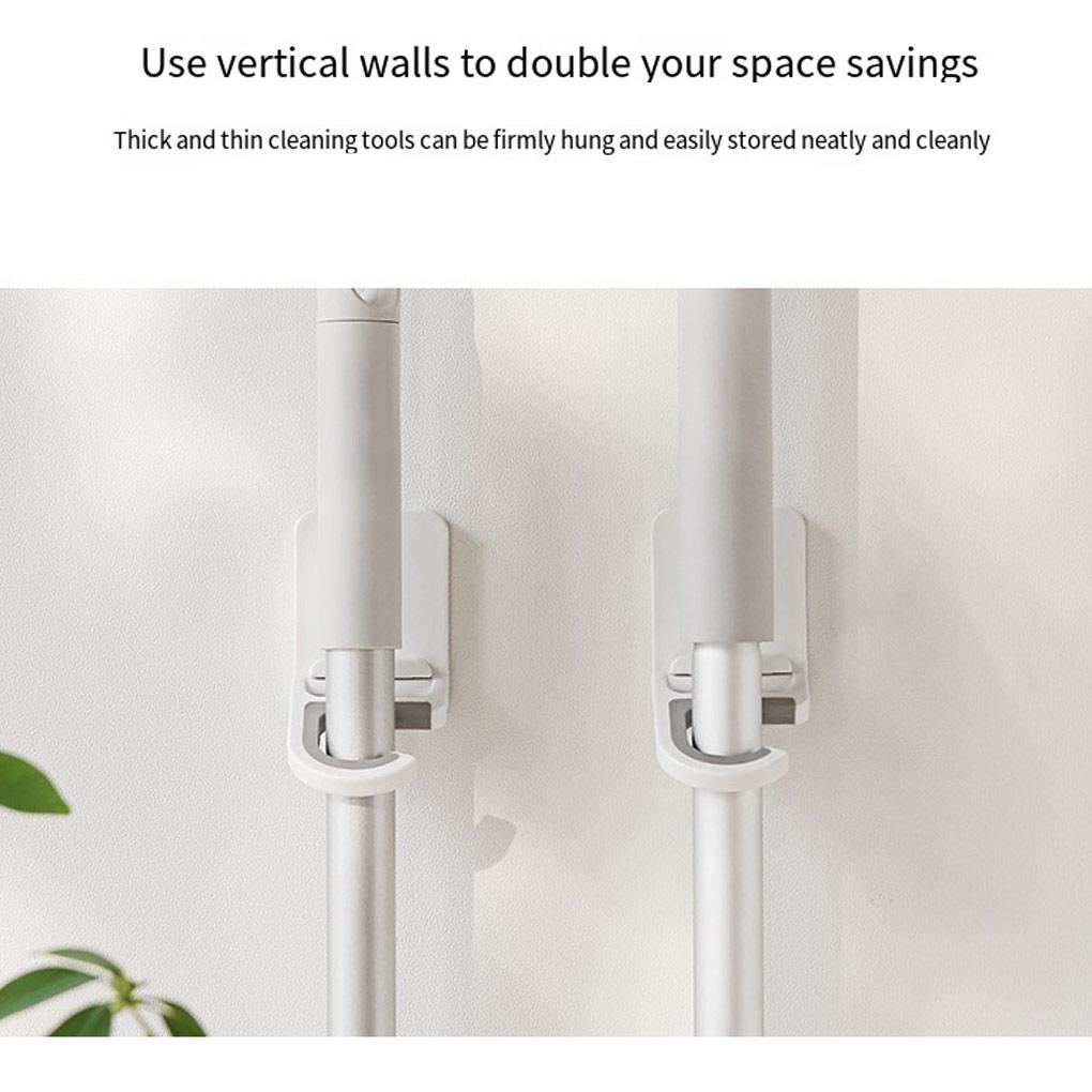 Держатель для швабры настенный самоклеящийся органайзер для уборочной щетки съемная вешалка для граблей полка для подвесной щетки для ванной комнаты