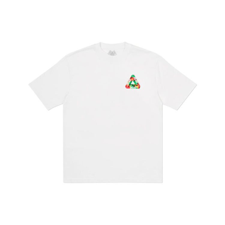Palace Футболка Tri-Camo Белые топы унисекс P19TS271