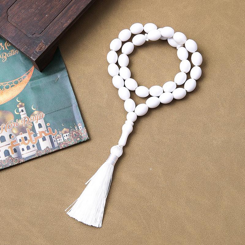 Ручной работы 33-бусинный тасбих: Исламские молитвенные бусы с Ближнего Востока