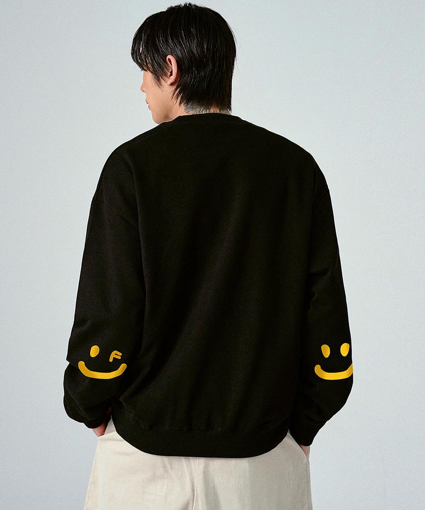 GRAVER [Unisex] Elbow Smile Drawing Sweatshirt_5 Colors