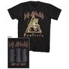 Мужская унисекс концертная футболка Def Leppard Hysteria 1987 US Tour в винтажном стиле Унисекс футболка