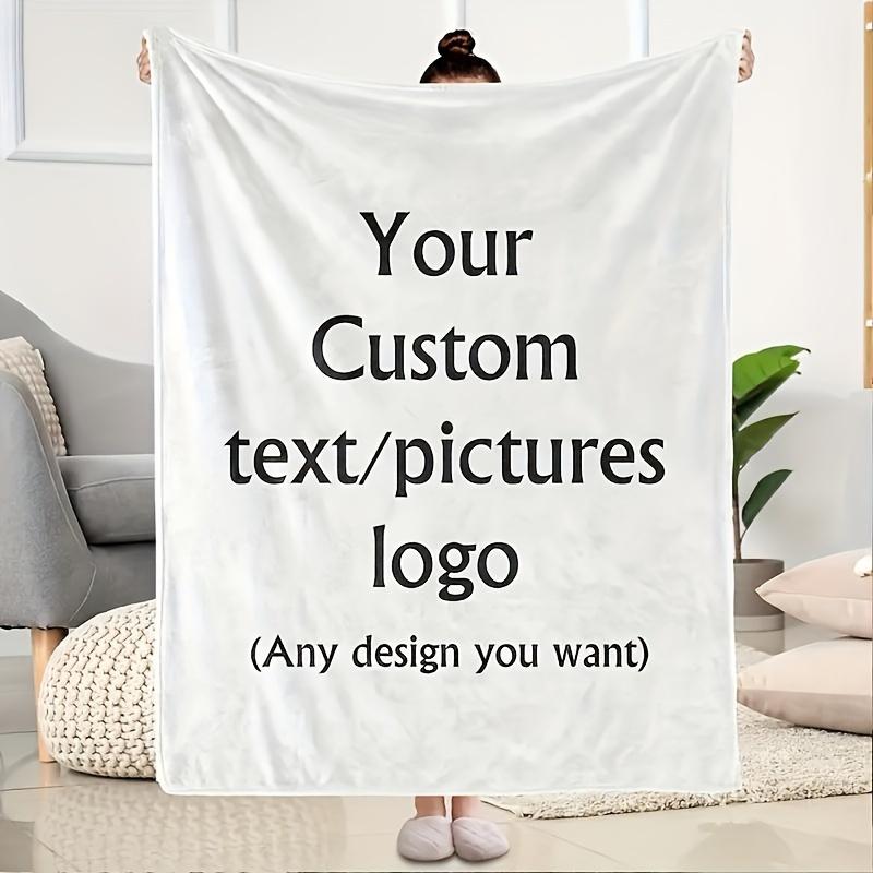 1 Piece of Customized DIY Personalized Photo Blanket for Lovers Flannel Blanket Products - Customized Warm Photos, Soft and Warm, S