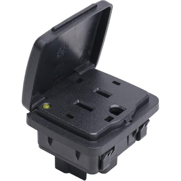 Center Console Power Outlet Socket Plug Compatible with 2011-2015 Ford Explorer 2010-2014 Ford F-150 2011-2016 Ford F-250 F-350 F-450 Super Duty
