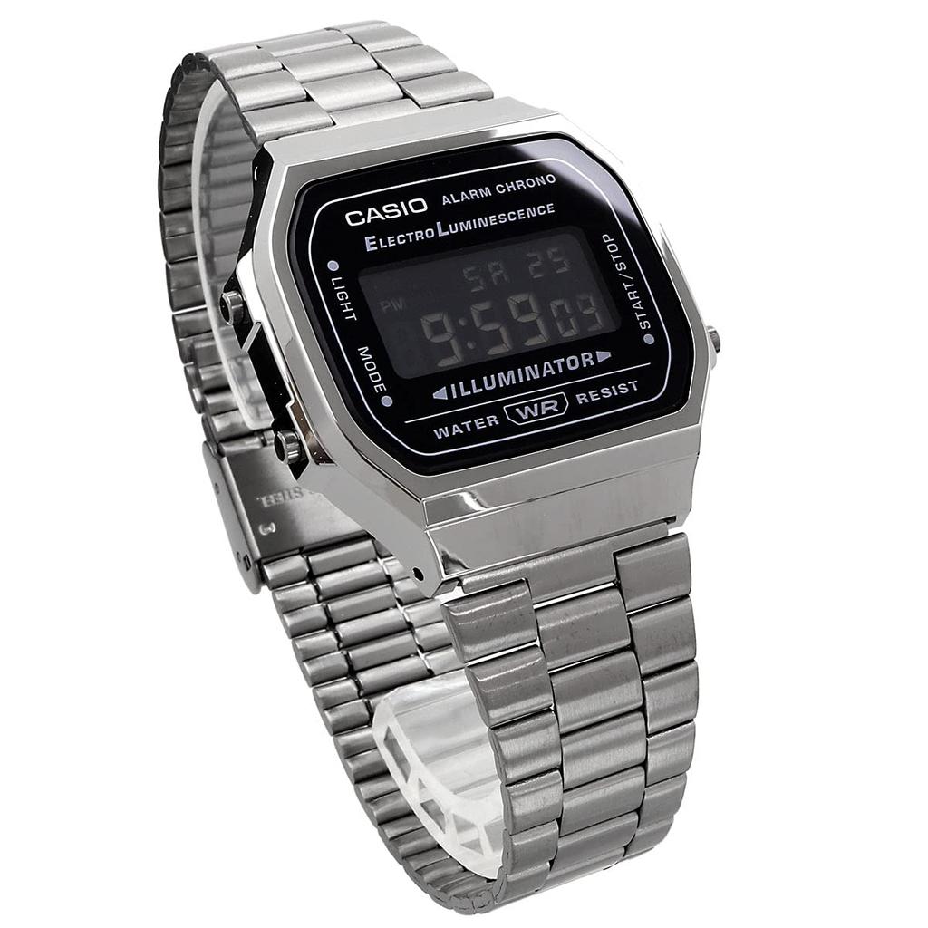 CASIO Vintage A168WGG-1B Men's Women's Kids Digital Watch Metallic Gray