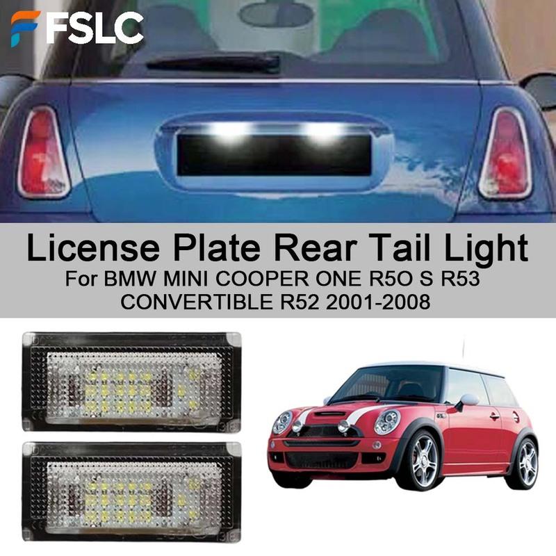 Cars Accessories License Plate Rear Tail Light For BMW MINI COOPER ONE R5O/S R53 CONVERTIBLE R52 2001-2008 Car Upgrade
