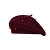 Versatile Women's Beret Hat Elegant Solid Color Beanie Fashion Artist Hat  Autumn Winter