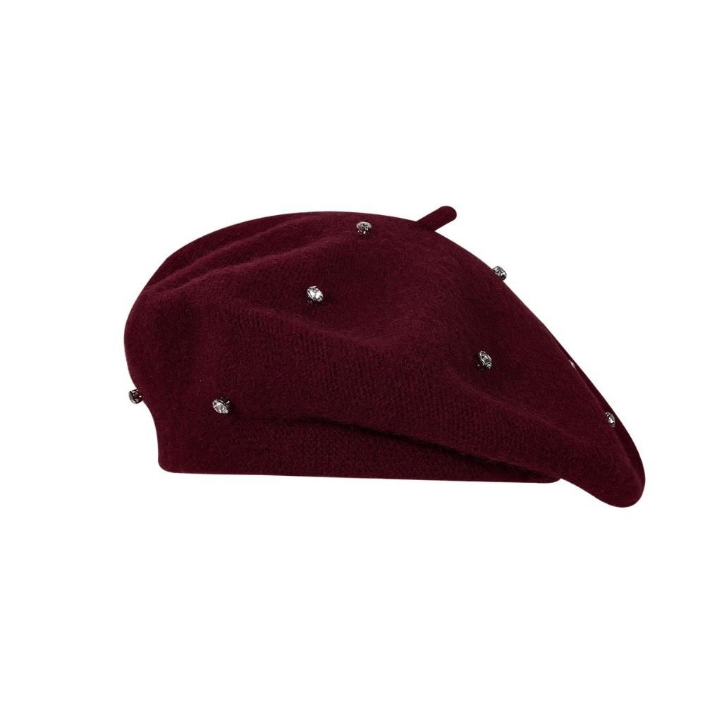 Versatile Women's Beret Hat Elegant Solid Color Beanie Fashion Artist Hat Autumn Winter