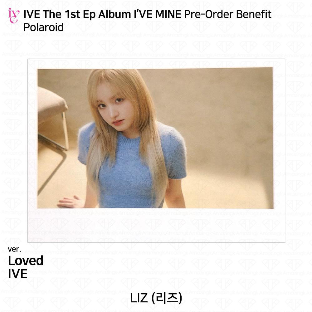 IVE Официальное фото первого EP I'VE MINE, стикер Polaroid, сложенный постер KPOP