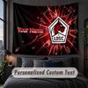 Custom Name Text Tapestry,LOSC Lille FC Decorative Wall Hanging, Background Tapestry For Home Bedroom